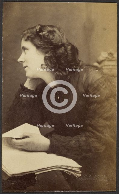 Portrait of a Woman, late 19th century. Creator: Adolphe Beau.