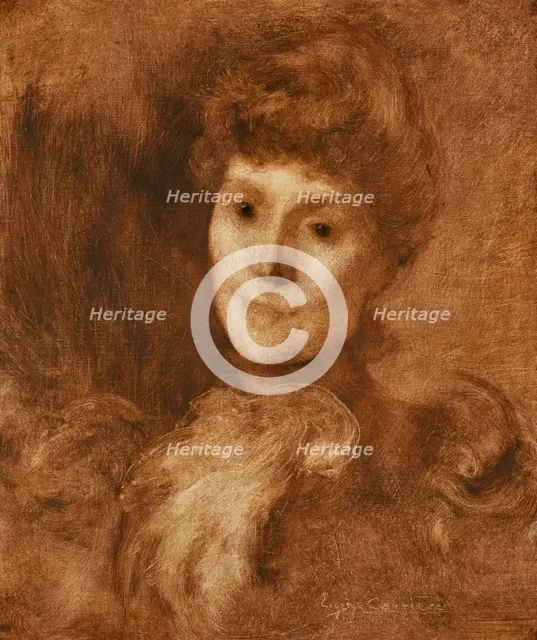 Portrait of a Woman 

(Madame Keyser (?)), c1897. Creator: Eugene Carriere.