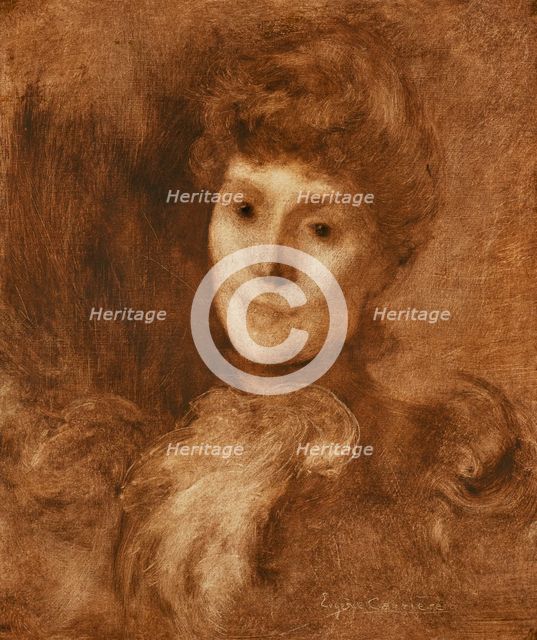 Portrait of a Woman 

(Madame Keyser (?)), c1897. Creator: Eugene Carriere.