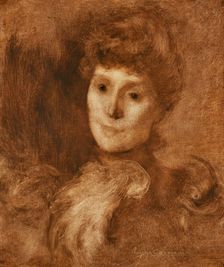 Portrait of a Woman (Madame Keyser (?)), c1897. Creator: Eugene Carriere