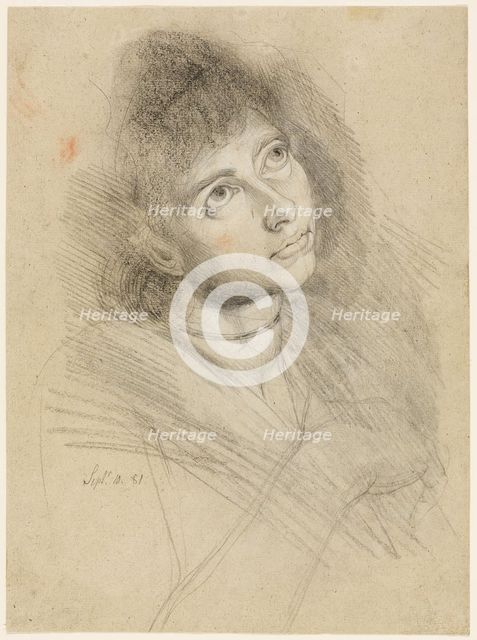 Portrait of a Woman (Martha Hess), 1781. Creator: Henry Fuseli.