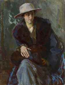 Portrait of a Woman, Martha Neiglick, 1914. Creator: Verner Thome