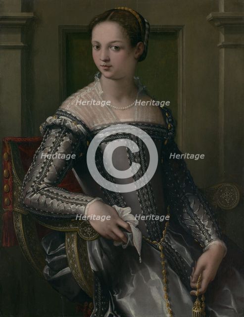 Portrait of a Woman, mid-16th century. Creator: Jacopo Zucchi.