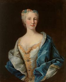 Portrait of a woman, mid-late 18th century. Creator: Charles Joseph Flipart