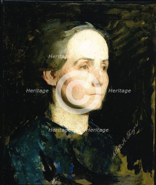Portrait of a Woman (Miss Gertrude Bloede), ca. 1881. Creator: Abbott Handerson Thayer.