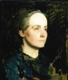 Portrait of a Woman (Miss Gertrude Bloede), ca. 1881. Creator: Abbott Handerson Thayer