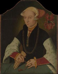 Portrait of a Woman of the Slosgin Family of Cologne, 1557. Creator: Bartholomaeus Bruyn the Younger