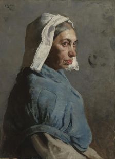 Portrait of a Woman; Portrait Study of an old Woman, 1883. Creator: Wilhelm Holter