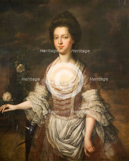 Portrait Of A Woman, Possibly Anne Clobery, 1740-1760. Creator: Unknown.