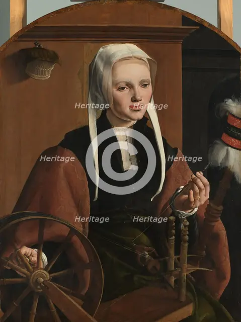 Portrait of a Woman, possibly Anne Codde, 1529. Creator: Maerten van Heemskerck.
