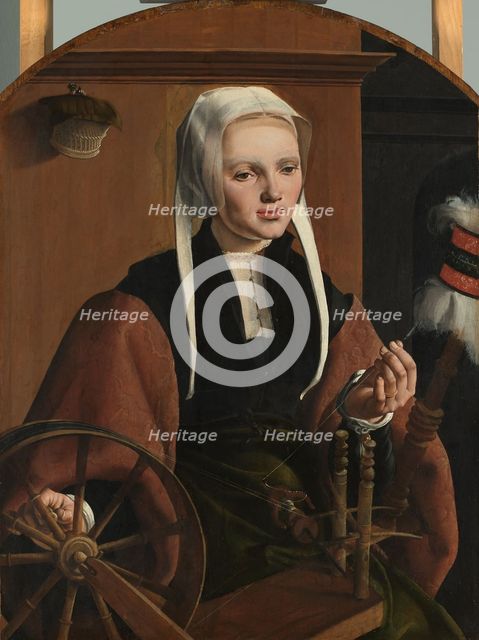 Portrait of a Woman, possibly Anne Codde, 1529. Creator: Maerten van Heemskerck.