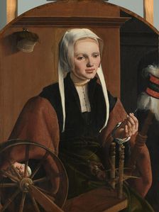 Portrait of a Woman, possibly Anne Codde, 1529. Creator: Maerten van Heemskerck
