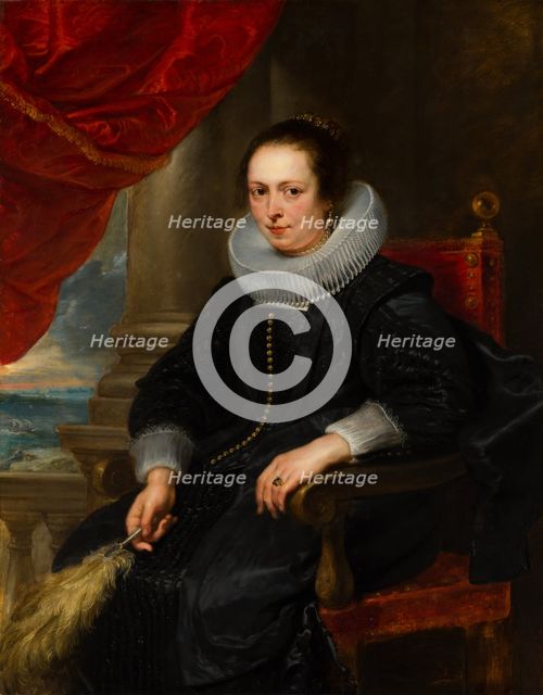 Portrait of a Woman, possibly Clara Fourment (1593-1643). Creator: Peter Paul Rubens.