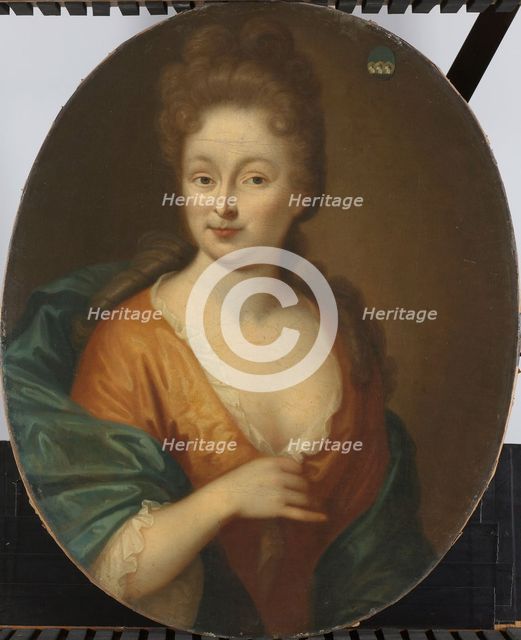 Portrait of a Woman, possibly Elisabeth Hollaer, Wife of Theodorus Rijswijk, c.1700-c.1722. Creator: Pieter van der Werff.
