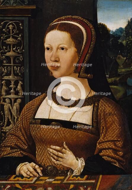 Portrait of a woman, possibly Elisabeth of Denmark, 1524. Creator: Jacob Cornelisz. van Oostsanen.