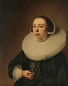 Portrait of a Woman, possibly Helena le Maire (1602 ?-after 1657), 1638. Creator: Pieter Dubordieu