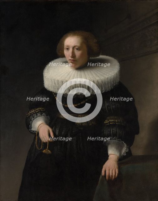 Portrait of a Woman, probably a Member of the Van Beresteyn Family, 1632. Creator: Rembrandt Harmensz van Rijn.