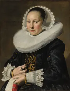 Portrait of a Woman, probably Aeltje Dircksdr. Pater, 1638. Creator: Frans Hals (Dutch, c. 1581-1666)