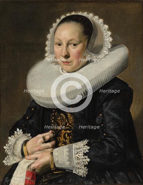 Portrait of a Woman, probably Aeltje Dircksdr. Pater, 1638. Creator: Frans Hals (Dutch, c. 1581-1666).