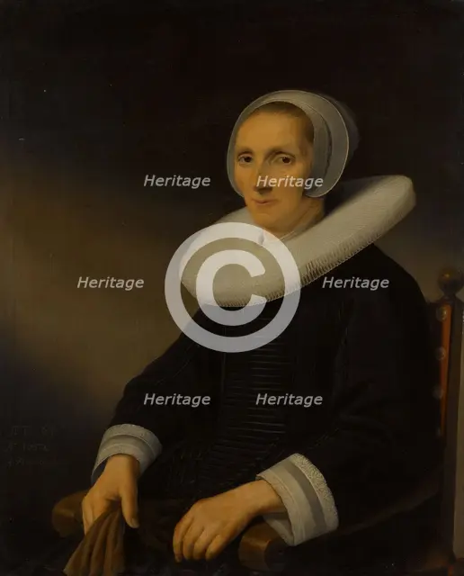 Portrait of a Woman, probably Jacobmina de Grebber (?-1666), 1652. Creator: Anthonie Palamedesz.