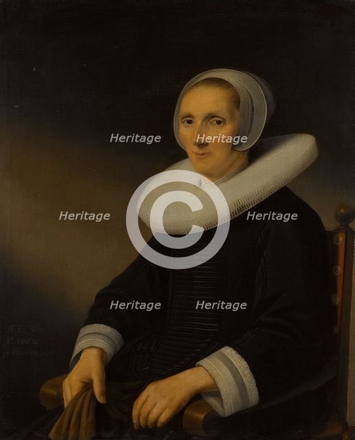 Portrait of a Woman, probably Jacobmina de Grebber (?-1666), 1652. Creator: Anthonie Palamedesz.
