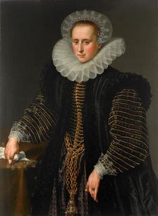 Portrait of a Woman, probably Maria Schuurman (1575-1621), c.1599-c.1600. Creator: Anon