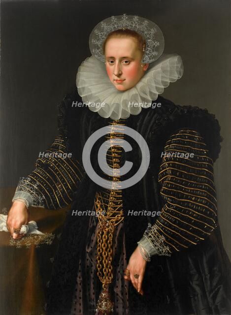 Portrait of a Woman, probably Maria Schuurman (1575-1621), c.1599-c.1600. Creator: Anon.