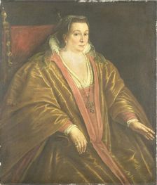 Portrait of a Woman, probably Morosina Morosini, Wife of Marino Grimani, the Doge of Venice, 1590-16 Creator: Workshop of Leandro Bassano