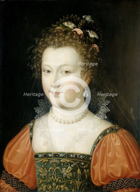 Portrait of a Woman (previously identified as Queen Elizabeth I), 1550-1574. Creator: Anon.