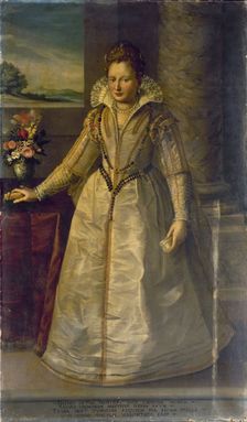 Portrait of a woman, presumed to be from the Salviati family, c1550. Creator: Unknown