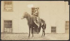 Portrait of a Woman Riding a Horse, late 19th century. Creator: Unknown