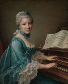 Portrait of a Woman, Said to be Madame Charles Simon Favart..., 1757. Creator: Francois Hubert Drouais