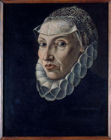 Portrait of a woman, said to be Marie Miraille, c1574. Creator: Unknown