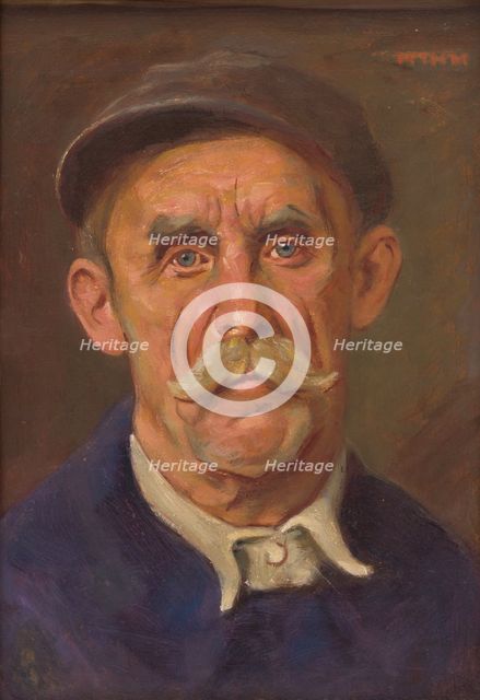 Portrait of a Worker, around 1925. Creator: Milan Thomka Mitrovsky.