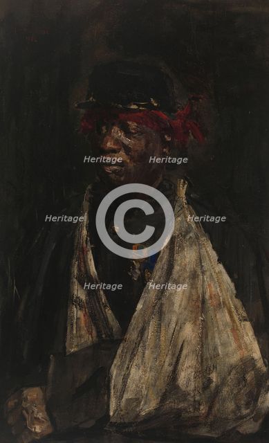 Portrait of a Wounded KNIL Soldier, 1882. Creator: Isaac Lazerus Israels.
