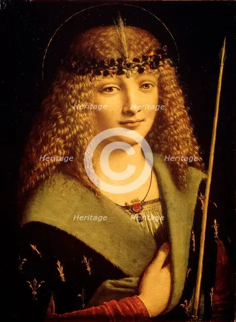 'Portrait of a Youth as Saint Sebastian', c1500. Artist: Giovanni Antonio Boltraffio
