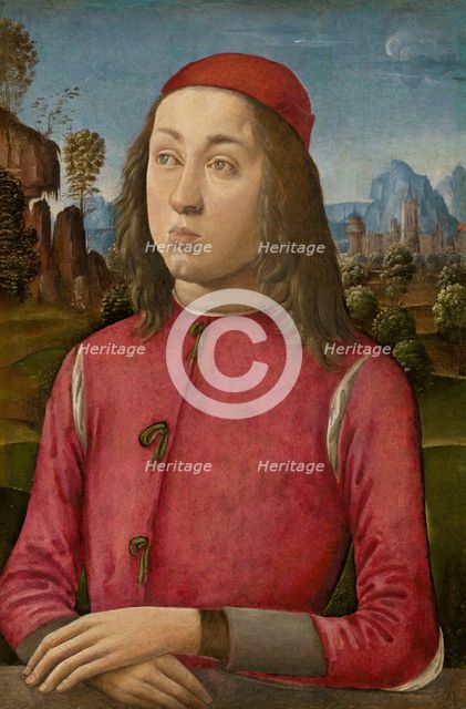 Portrait of a Youth, c. 1495/1500. Creators: Agnolo di Domenico di Donnino, Donnino di Domenico di Donnino.