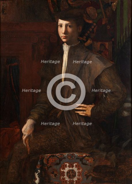 Portrait of a Youth, c1527. Creator: Rosso Fiorentino (1495-1540).