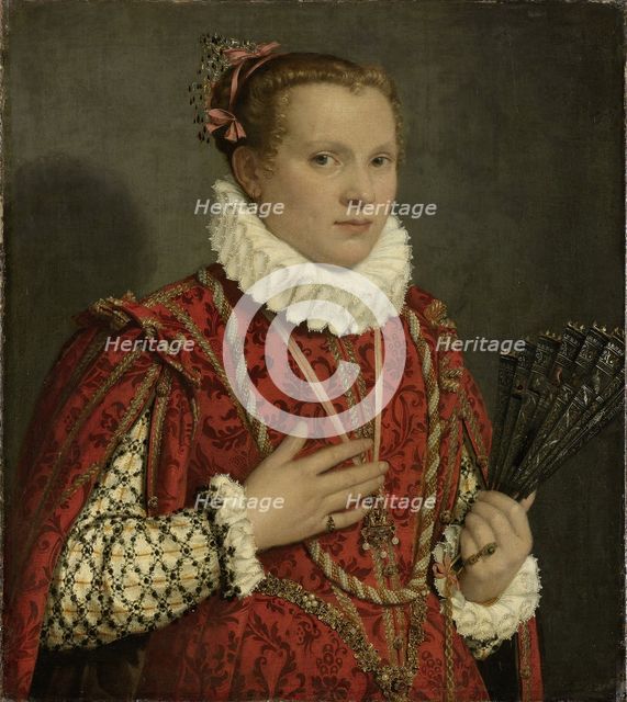Portrait of a Young Woman, 1560-1578. Artist: Moroni, Giovan Battista (1520/25-1578)