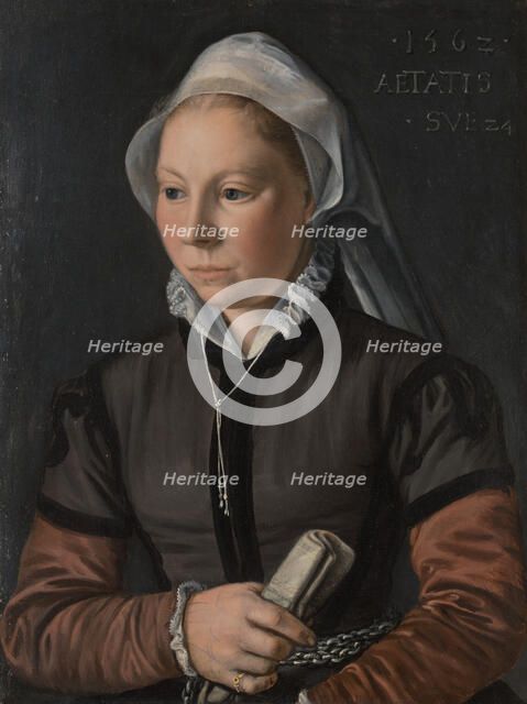 Portrait of a Young Woman, 1562. Creator: Joachim Beuckelaer.