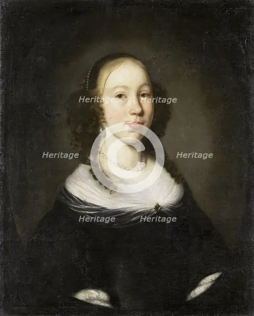 Portrait of a young Woman, 1665. Creator: Nicolaes Maes.