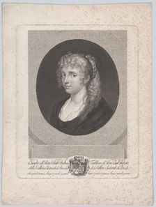 Portrait of a young woman, 1786. Creators: Crescentius Josephus Johannes Seydelmann, Christian Friedrich Stölzel