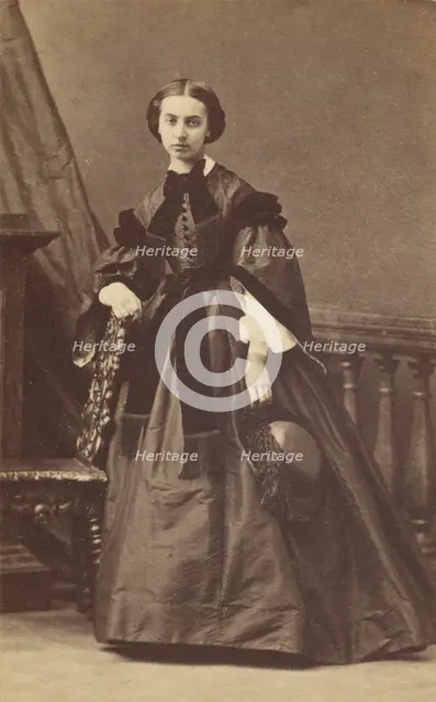 Portrait of a Young Woman, 1862-1864. Creator: Disdéri & Cie..