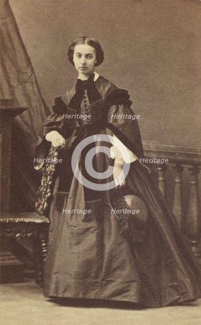 Portrait of a Young Woman, 1862-1864. Creator: Disdéri & Cie..