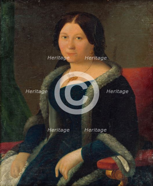 Portrait of a Young Woman, 1876. Creator: Miklos Barabas.