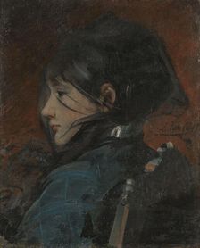 Portrait of a Young Woman, 1879. Creator: Léon Tanzi
