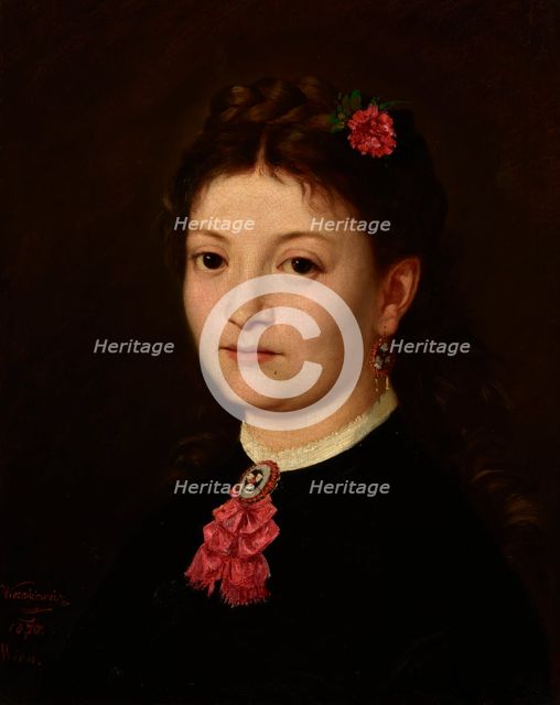 Portrait of a Young Woman, 1870. Creator: Antoni Kozakiewicz.