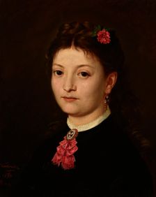 Portrait of a Young Woman, 1870. Creator: Antoni Kozakiewicz