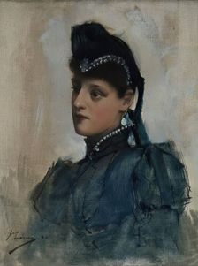 Portrait of a Young Woman, 1888. Creator: Sir John Lavery