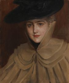 Portrait of a Young Woman, 1891. Creator: Albert Edelfelt